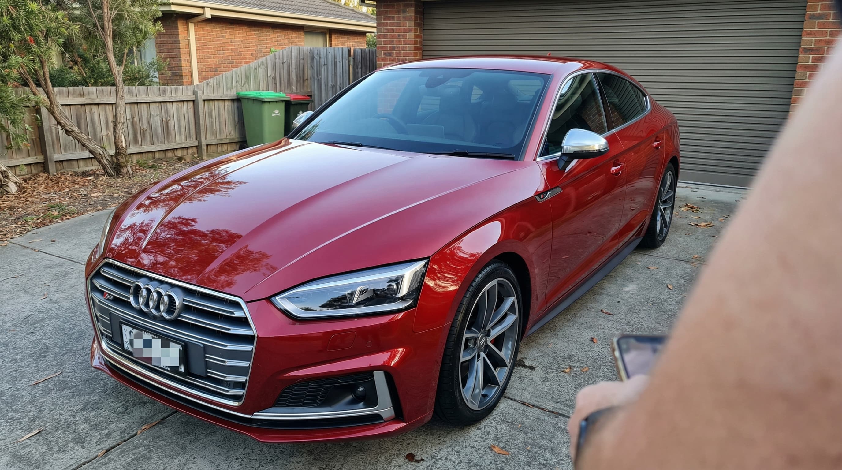 Audi S5 with ceramic coating and tint by Solarblock