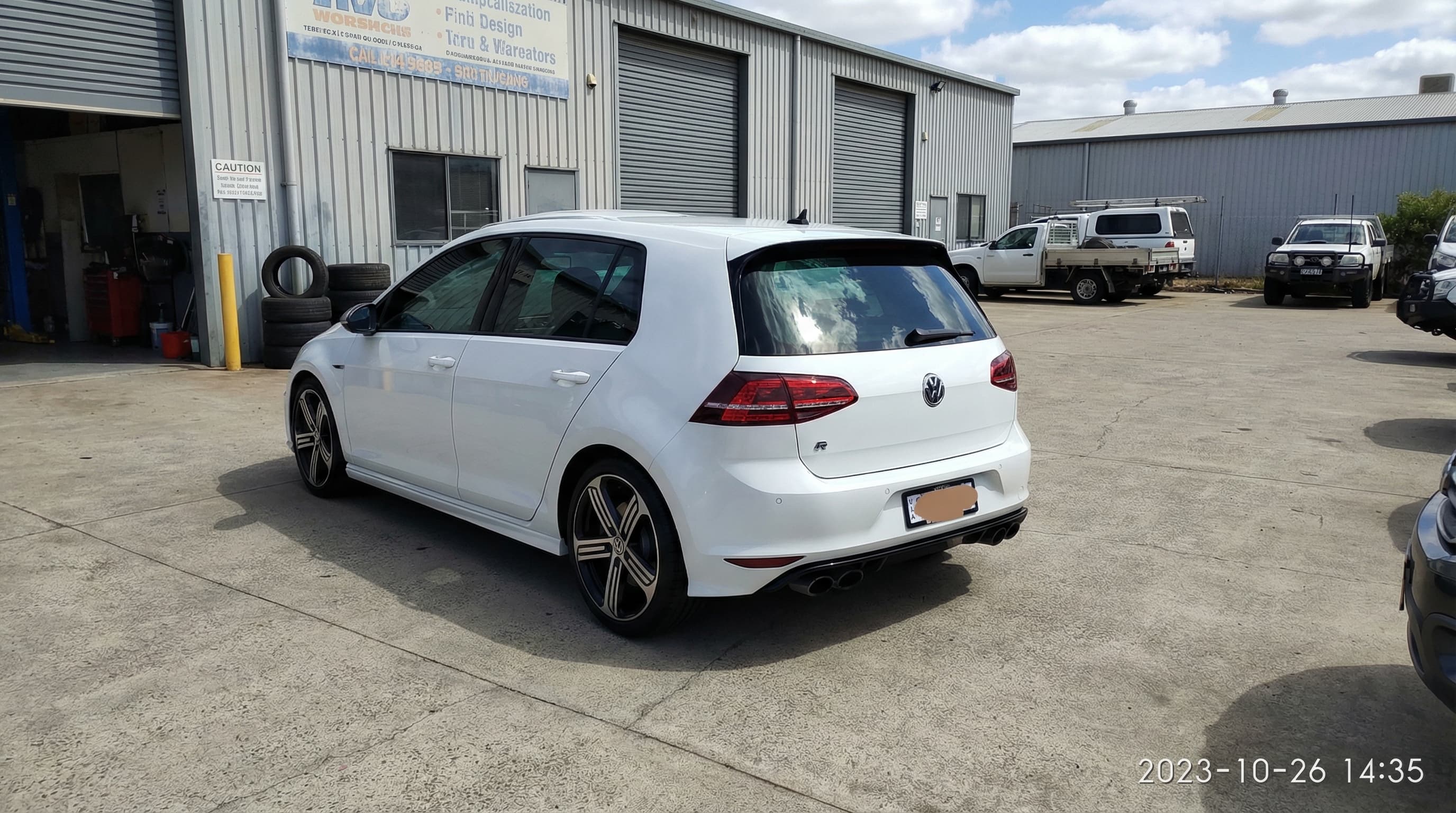 Volkswagen Golf R serviced by Solarblock