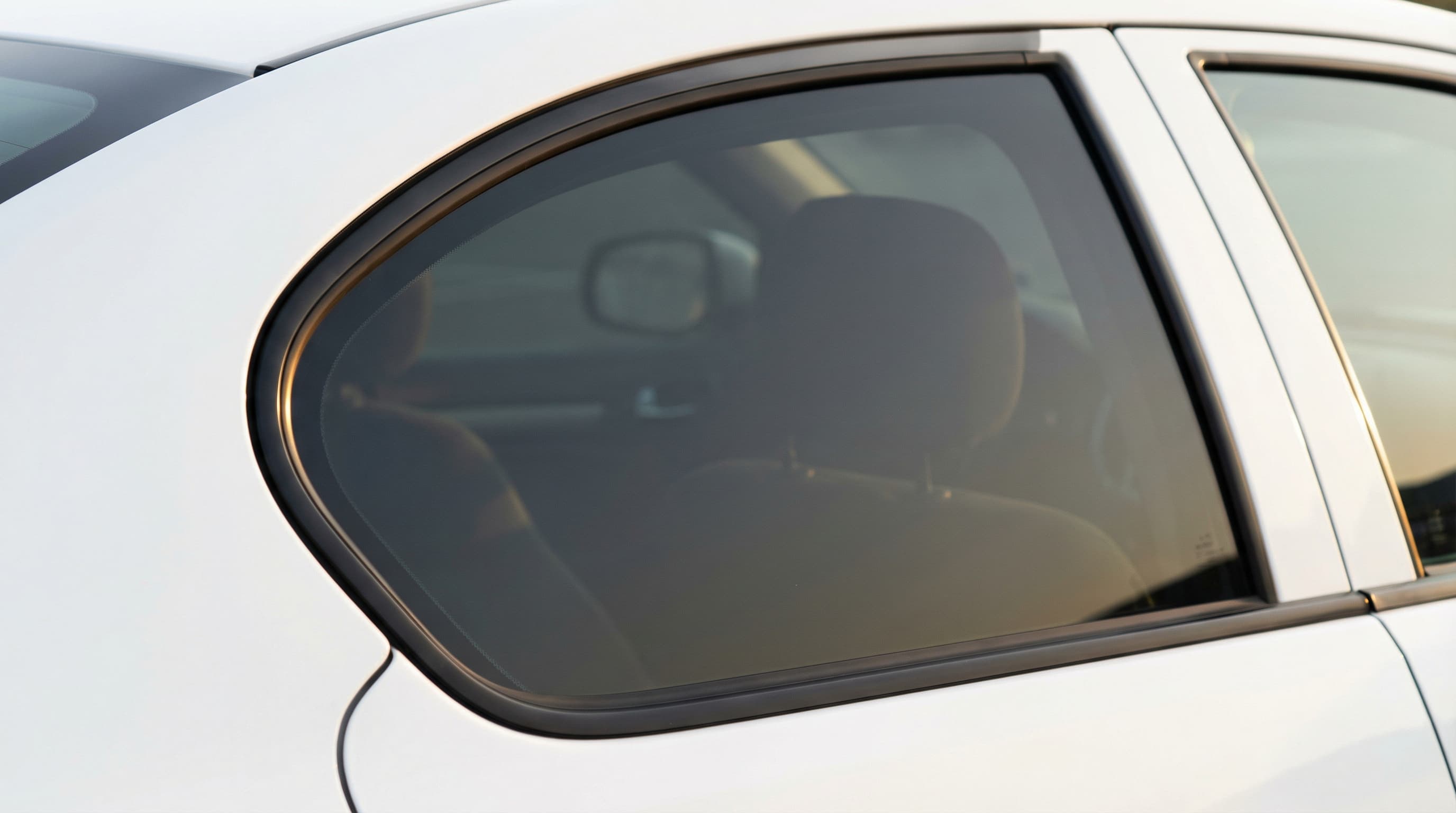 Professional window tint installation with clean finish